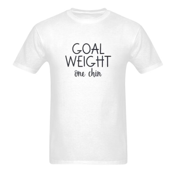 Unisex T-Shirt – Heavy Cotton Shirt – Goal Weight – White Clothing Custom shirts 3