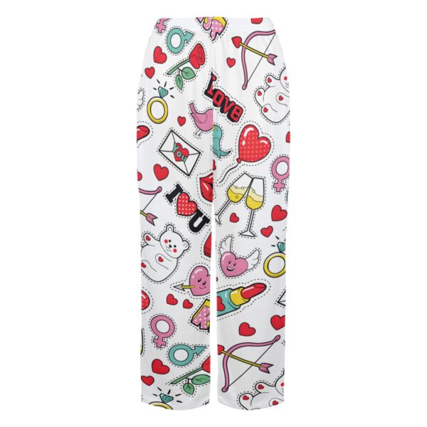 Ladies Sleeping Pajama Pants – Valentine Graffiti – Women's Pajamas Clothing Cozy Lounge Trousers 4