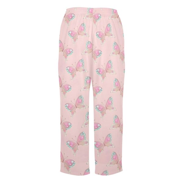 Ladies Sleeping Pajama Pants – Pink Flutter – Women's Pajamas Clothing Cozy Lounge Trousers 5