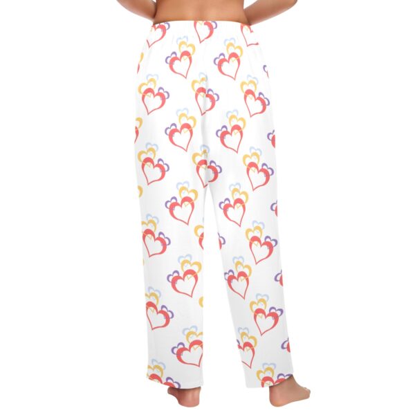 Ladies Sleeping Pajama Pants – Hollow Hearts –  Women's Pajamas Clothing Cozy Lounge Trousers 3