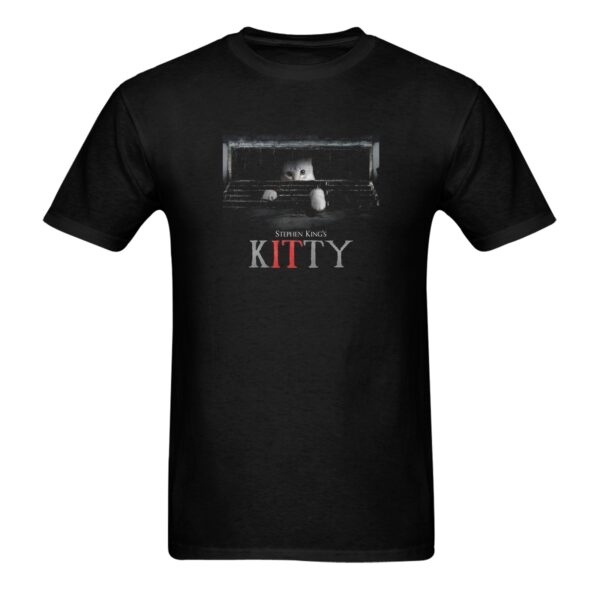 Unisex T-Shirt – Heavy Cotton Shirt – KITTY – Black Clothing Custom shirts 3
