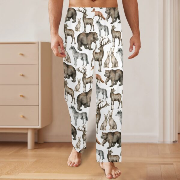 Men’s Sleeping Pajama Pants – Wildlife – Men’s Pajamas Clothing Cozy Lounge Trousers 4