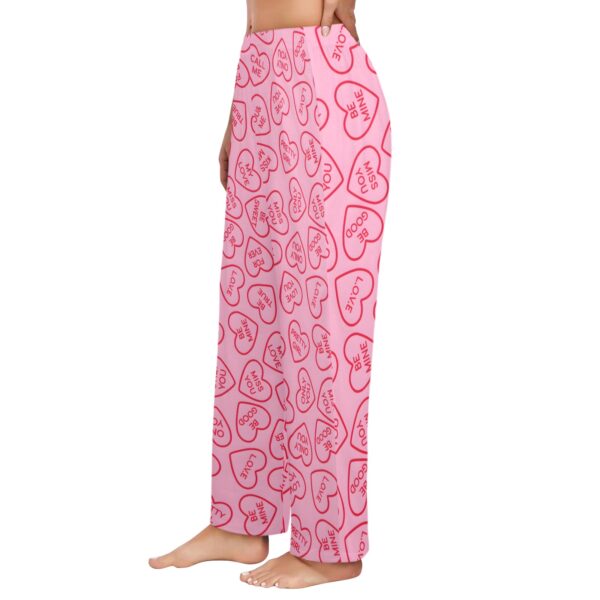 Ladies Sleeping Pajama Pants – Candy Hearts – Women’s Pajamas Clothing Cozy Lounge Trousers 2
