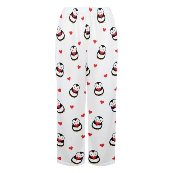 Ladies Sleeping Pajama Pants – Penguin Heart – Women's Pajamas Clothing Cozy Lounge Trousers 4