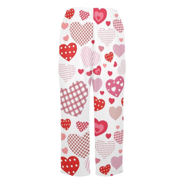 Ladies Sleeping Pajama Pants – Heart Stencil – Women's Pajamas Clothing Cozy Lounge Trousers 5