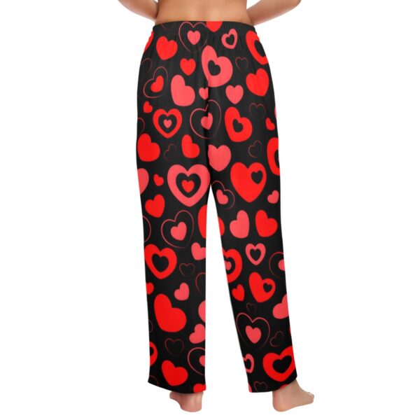 Ladies Sleeping Pajama Pants – Heart Bubbles – Women's Pajamas Clothing Cozy Lounge Trousers 3