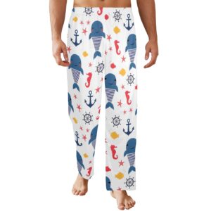 Men’s Sleeping Pajama Pants – Seahorsing-Around – Men’s Pajamas Clothing Cozy Lounge Trousers
