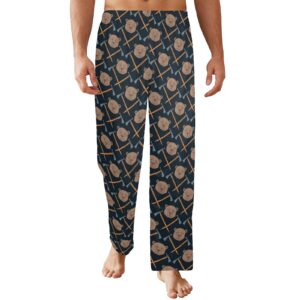 Men’s Sleeping Pajama Pants – Brown-Bear – Men’s Pajamas Clothing Cozy Lounge Trousers