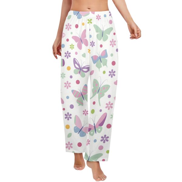 Ladies Sleeping Pajama Pants – Butterfly – Women's Pajamas Clothing Cozy Lounge Trousers