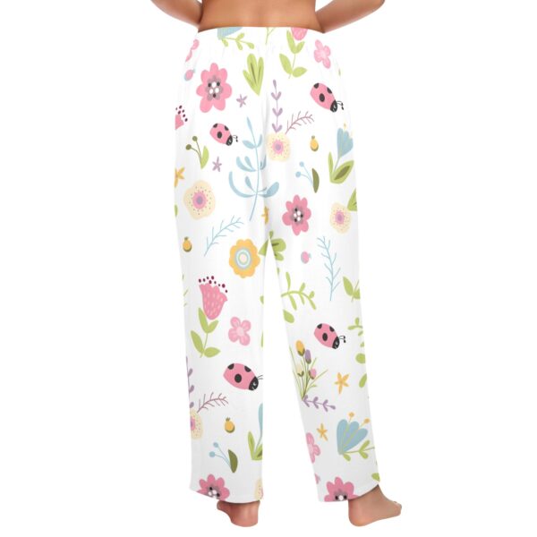 Ladies Sleeping Pajama Pants – Ladybug Garden – Women's Pajamas Clothing Cozy Lounge Trousers 3