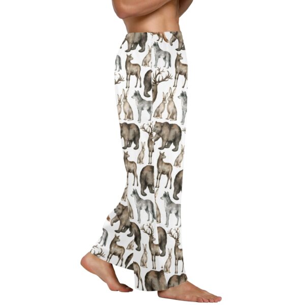 Men’s Sleeping Pajama Pants – Wildlife – Men’s Pajamas Clothing Cozy Lounge Trousers 2
