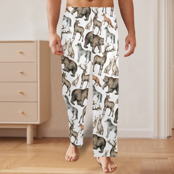 Men’s Sleeping Pajama Pants – Wildlife – Men’s Pajamas Clothing Cozy Lounge Trousers 4