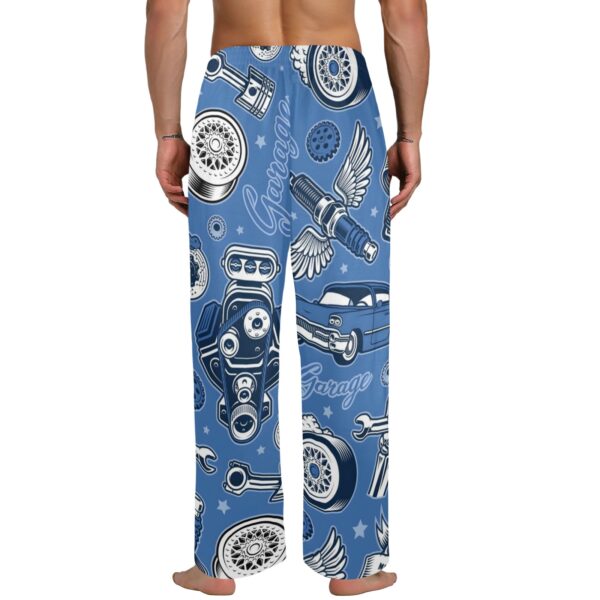 Men’s Sleeping Pajama Pants – Blue-HotRod – Men’s Pajamas Clothing Cozy Lounge Trousers 3