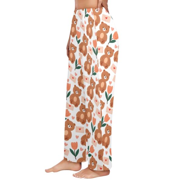 Ladies Sleeping Pajama Pants – Teddy Love – Women's Pajamas Clothing Cozy Lounge Trousers 2