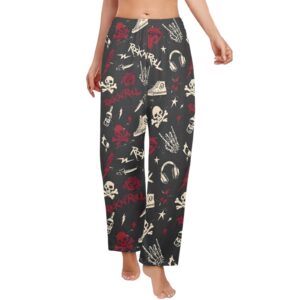 Ladies Sleeping Pajama Pants – Rock Lips – Women's Pajamas Clothing Cozy Lounge Trousers