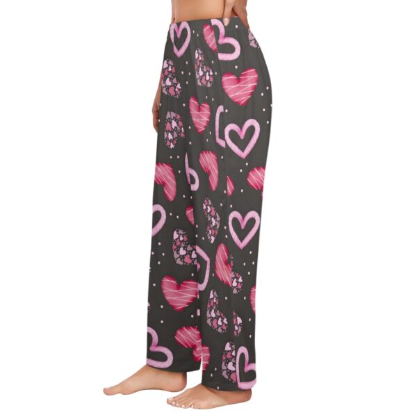 Ladies Sleeping Pajama Pants – Licorice Hearts – Women's Pajamas Clothing Cozy Lounge Trousers 2