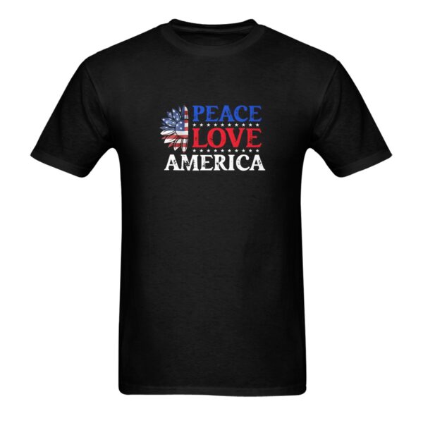 Unisex T-Shirt – Heavy Cotton Shirt – Peace – Black Clothing Custom shirts 3