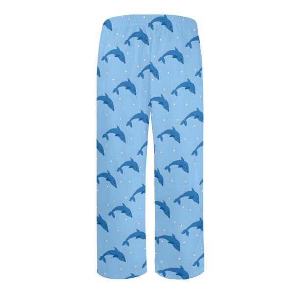 Men’s Sleeping Pajama Pants – Blue-Dolphins – Men’s Pajamas Clothing Cozy Lounge Trousers 6