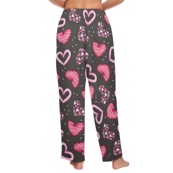 Ladies Sleeping Pajama Pants – Licorice Hearts – Women's Pajamas Clothing Cozy Lounge Trousers 3