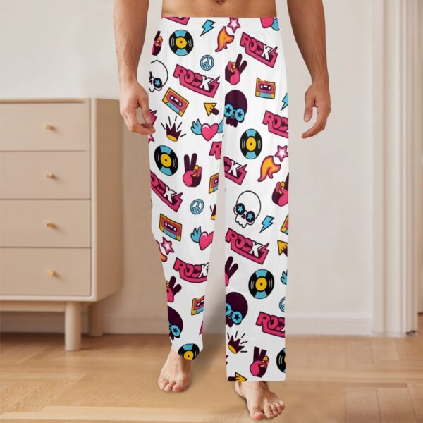 Men’s Sleeping Pajama Pants – 80s-Rock – Men’s Pajamas Clothing Cozy Lounge Trousers 4