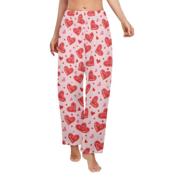 Ladies Sleeping Pajama Pants – Love Hugs –  Women's Pajamas Clothing Cozy Lounge Trousers