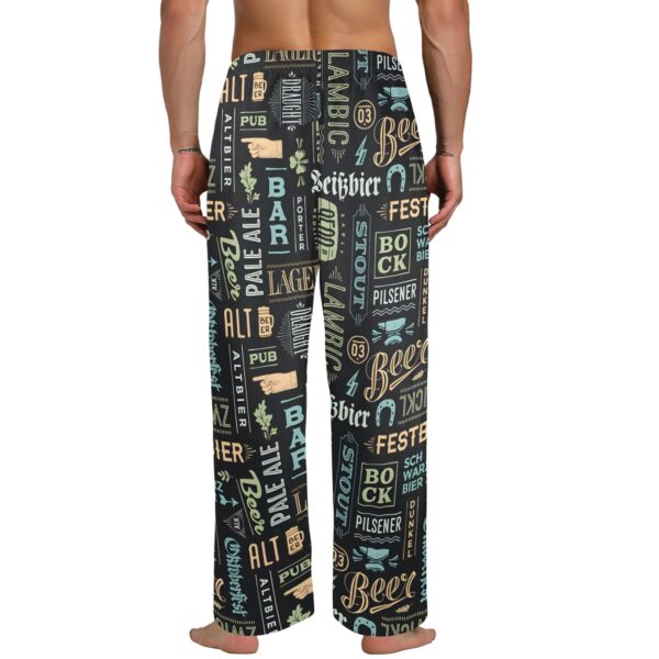 Men’s Sleeping Pajama Pants – Beer-Fan – Men’s Pajamas Clothing Cozy Lounge Trousers 3