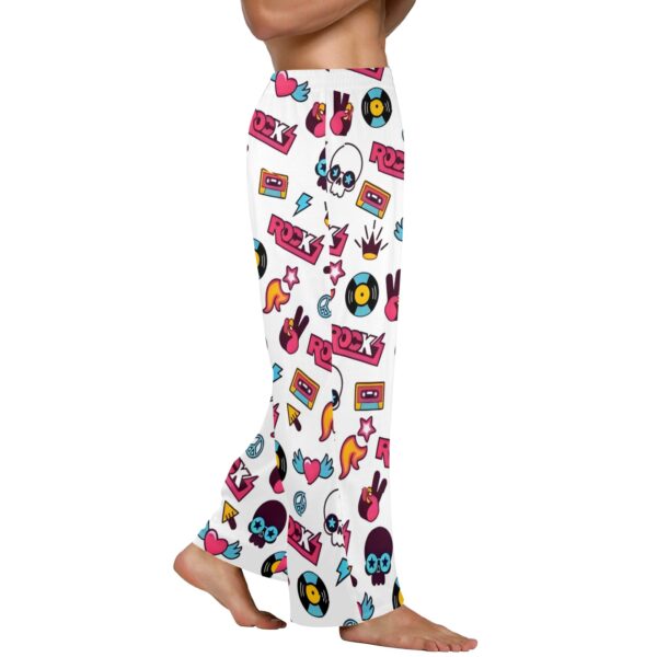 Men’s Sleeping Pajama Pants – 80s-Rock – Men’s Pajamas Clothing Cozy Lounge Trousers 2