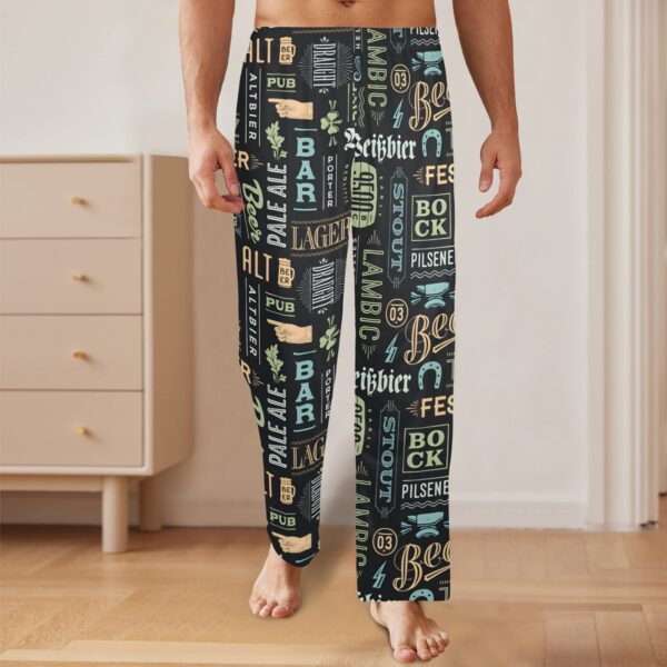 Men’s Sleeping Pajama Pants – Beer-Fan – Men’s Pajamas Clothing Cozy Lounge Trousers 4