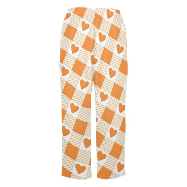 Ladies Sleeping Pajama Pants – Orange Plaid Love – Women's Pajamas Clothing Cozy Lounge Trousers 5