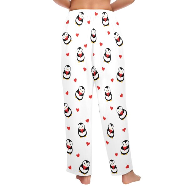 Ladies Sleeping Pajama Pants – Penguin Heart – Women's Pajamas Clothing Cozy Lounge Trousers 3