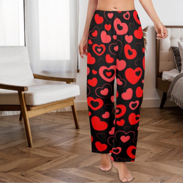 Ladies Sleeping Pajama Pants – Heart Bubbles – Women's Pajamas Clothing Cozy Lounge Trousers 6