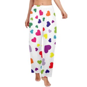 Ladies Sleeping Pajama Pants – Love is Love – Women's Pajamas Clothing Cozy Lounge Trousers