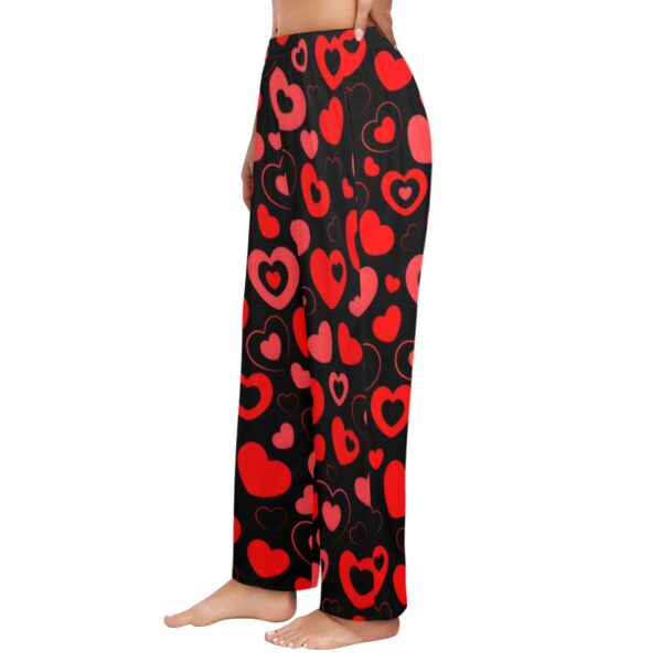 Ladies Sleeping Pajama Pants – Heart Bubbles – Women's Pajamas Clothing Cozy Lounge Trousers 2
