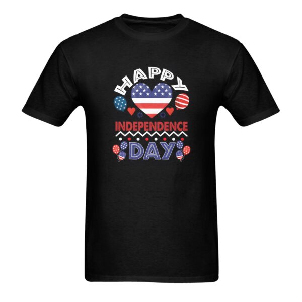Unisex T-Shirt – Heavy Cotton Shirt – Independence Day – Black Clothing Custom shirts 3