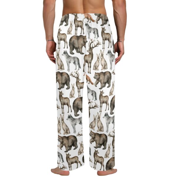 Men’s Sleeping Pajama Pants – Wildlife – Men’s Pajamas Clothing Cozy Lounge Trousers 3