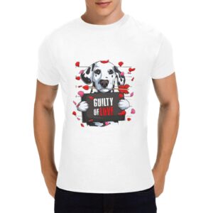 Unisex T-Shirt – Heavy Cotton Shirt – Valentine Guilty Lab Men's Heavy Cotton T-Shirt (One Side Printing)(Made in Queen) Clothing Custom shirts