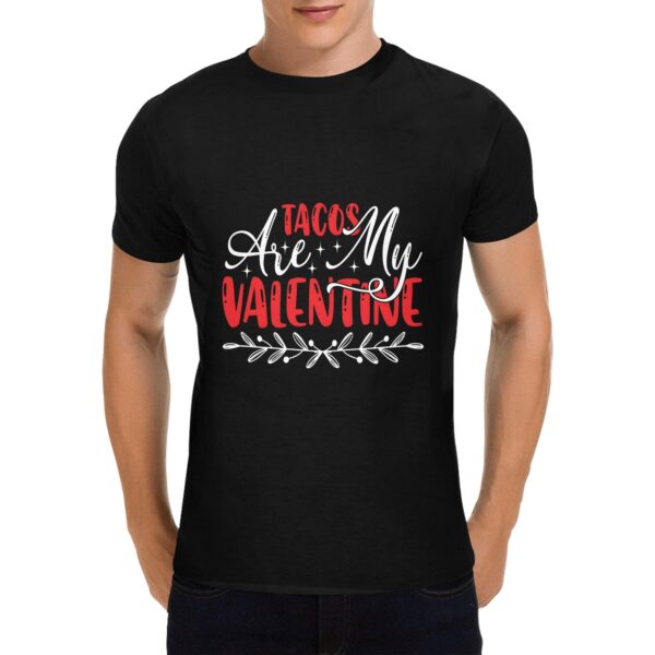 Unisex T-Shirt – Heavy Cotton Shirt – Valentine Tacos Men's Heavy Cotton T-Shirt (One Side Printing)(Made in Queen) Clothing Custom shirts
