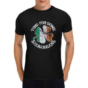 Unisex T-Shirt – Heavy Cotton Shirt – St. Patrick Tshirt Shenanigans Clothing Funny Irish Tee