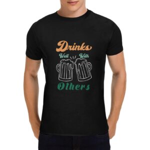 Unisex T-Shirt – Heavy Cotton Shirt – St. Patrick Tshirt Drinks Well Clothing Funny Irish Tee