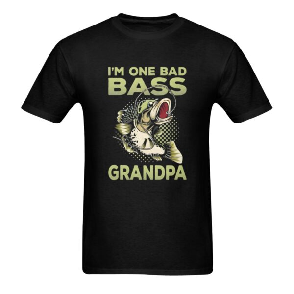 Unisex T-Shirt – Heavy Cotton Shirt – Bass Grandpa Men's Heavy Cotton T-Shirt (One Side Printing)(Made in Queen) Clothing Custom shirts 3