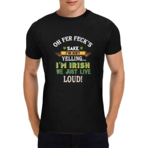 Unisex T-Shirt – Heavy Cotton Shirt – St. Patrick Tshirt Loud Irish Clothing Funny Irish Tee