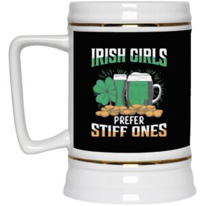 Ceramic Beer Stein Gift for Beer Lovers – St. Patrick’s Day Beer Stein Mugs –  Irish Girls 22oz. CC Beer Accessories