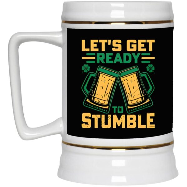 Ceramic Beer Stein Gift for Beer Lovers – St. Patrick’s Day Beer Stein Mugs –  Stumble 22oz. CC Beer Accessories