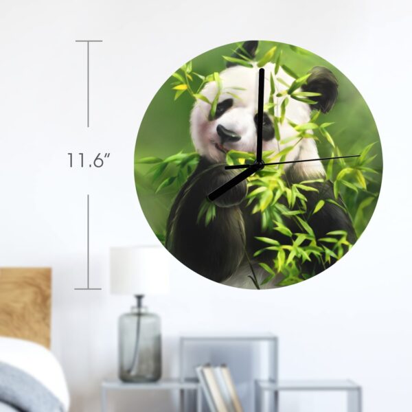 Wall Clock Artwork – Personalized Animal Clocks 11.6″ –  Bamboo Panda Gifts/Party/Celebration Custom Artwork Wall Clocks 2