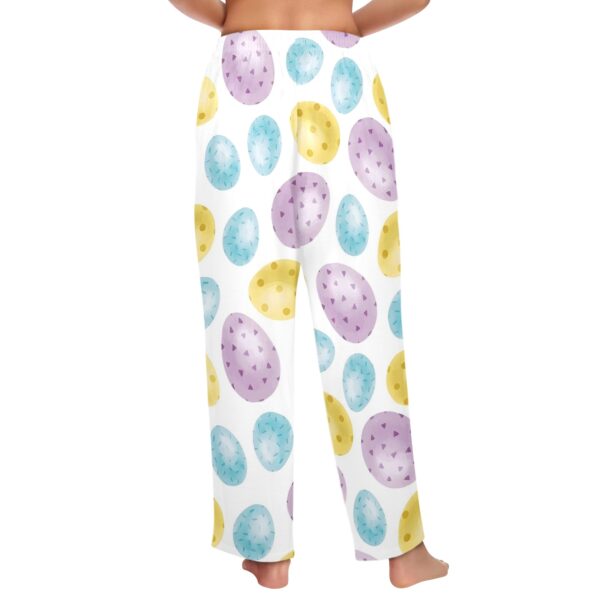 Ladies Sleeping Pajama Pants – Easter Purple Eggs – Women’s Pajama Trousers Clothing Cozy Lounge Trousers 3