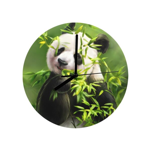 Wall Clock Artwork – Personalized Animal Clocks 11.6″ –  Bamboo Panda Gifts/Party/Celebration Custom Artwork Wall Clocks 6