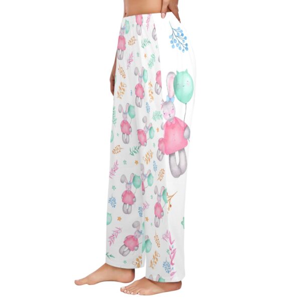 Ladies Sleeping Pajama Pants – Easter Bunny Girl – Women’s Pajama Trousers Clothing Cozy Lounge Trousers 2