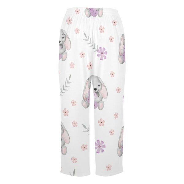 Ladies Sleeping Pajama Pants – Easter Purple Bunny – Women’s Pajama Trousers Clothing Cozy Lounge Trousers 5