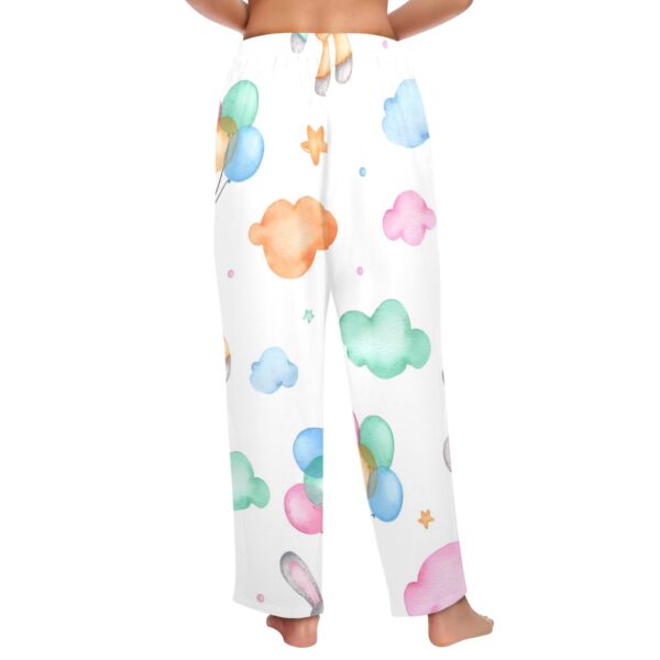 Ladies Sleeping Pajama Pants – Easter Bunny Balloons – Women’s Pajama Trousers Clothing Cozy Lounge Trousers 3