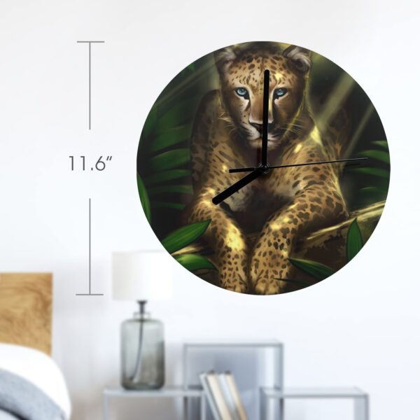 Wall Clock Artwork – Personalized Animal Clocks 11.6″ –  Cheetah Gifts/Party/Celebration Custom Artwork Wall Clocks 2